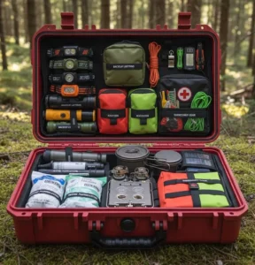 Reliable emergency survival kit with backup gear and emergency preparedness equipment